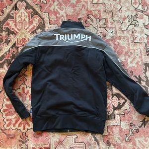 Triumph motorcycle zip up sweatshirt